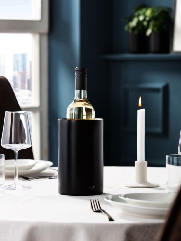 Chladící nádoba Vino velvet black mat